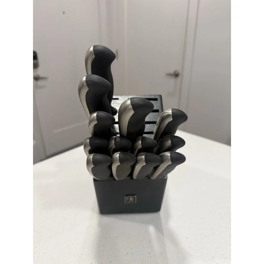 JA Henckels Knife Set 13 Piece With Block Not Complete